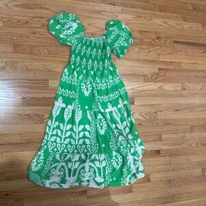 Green and White dress for women’s